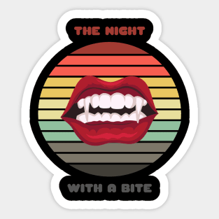 Sunset Fangs / Night With a Bite Sticker